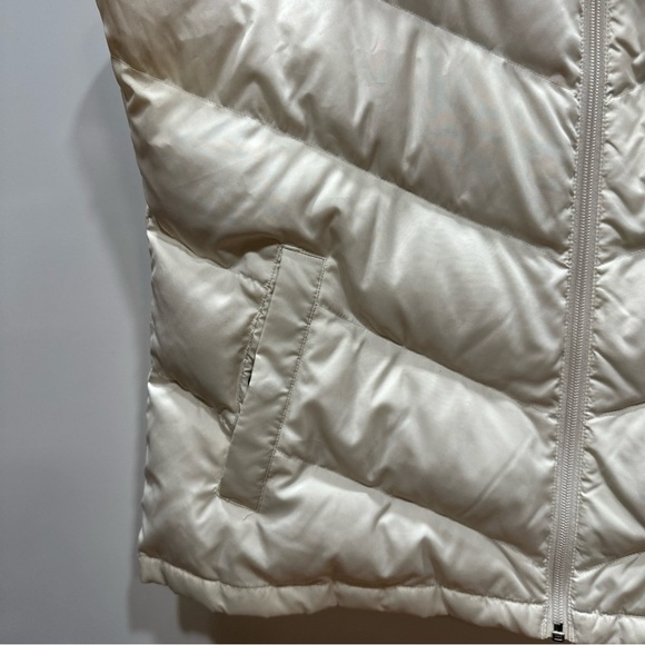 White Puffer Vest women’s large‎ lands end - Picture 3 of 7